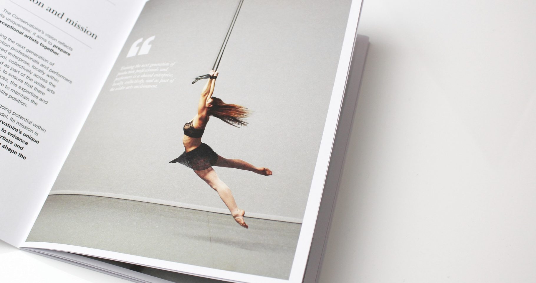 Conservatoire for Dance & Drama | Brochure design