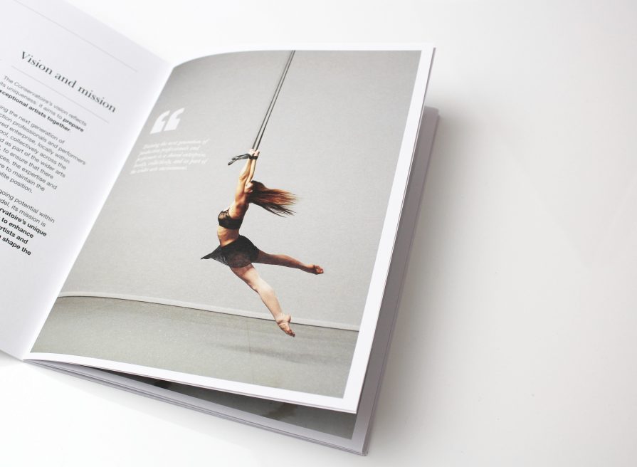 Conservatoire for Dance & Drama | Brochure design