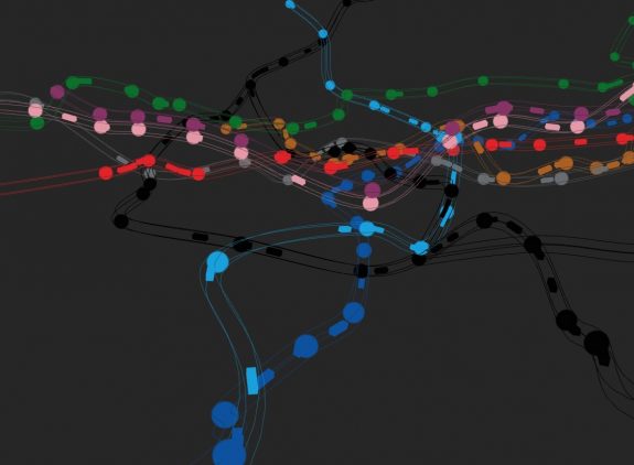 London underground real time 3D map