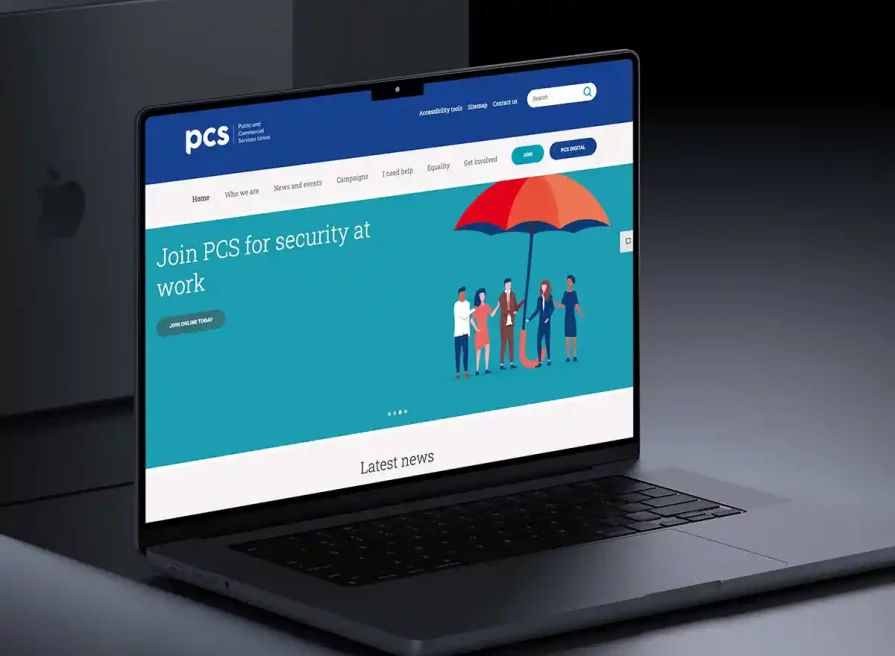 Public and Commercial Services Union | Web design and branding