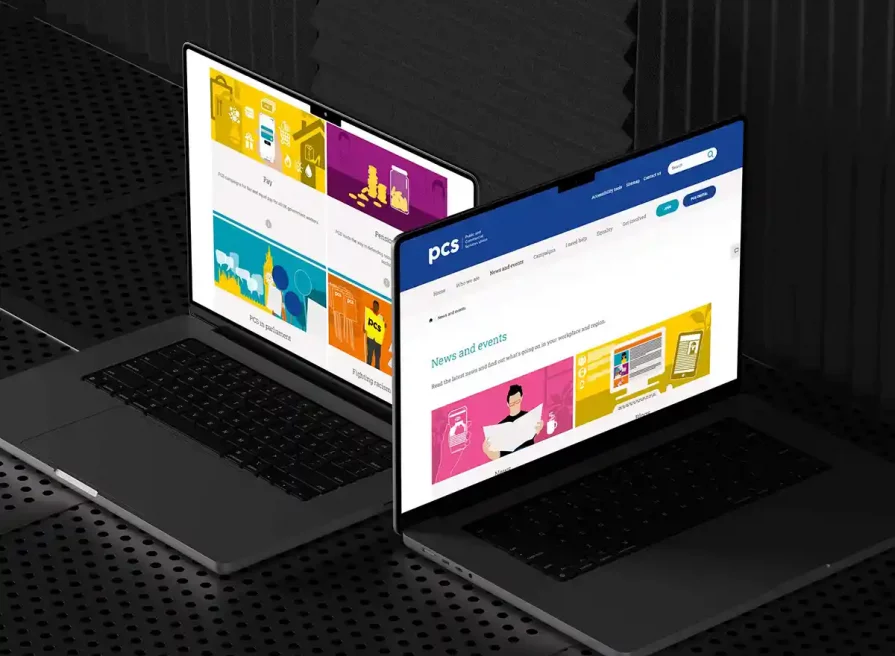 Public and Commercial Services Union | Web design and branding