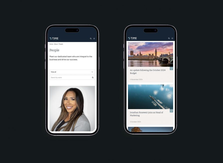 Time Investments | Company branding and web design